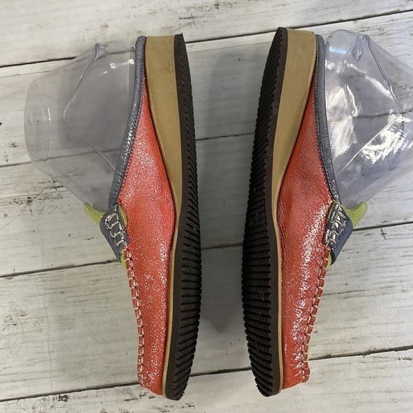 Sesto Meucci Multi Color Leather "Glitter" Mules - Picture 5 of 13